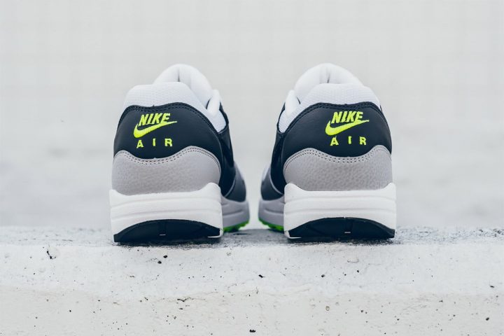 Nike Air Max 1 ESSENTIAL (White/Dark Grey/Volt)-1