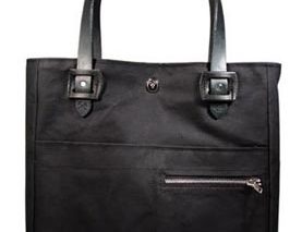 3sixteen Tanner Goods Black Waxed Canvas tote