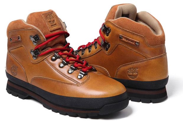 Supreme x Timberland Euro Hiker Boot Brown/Red