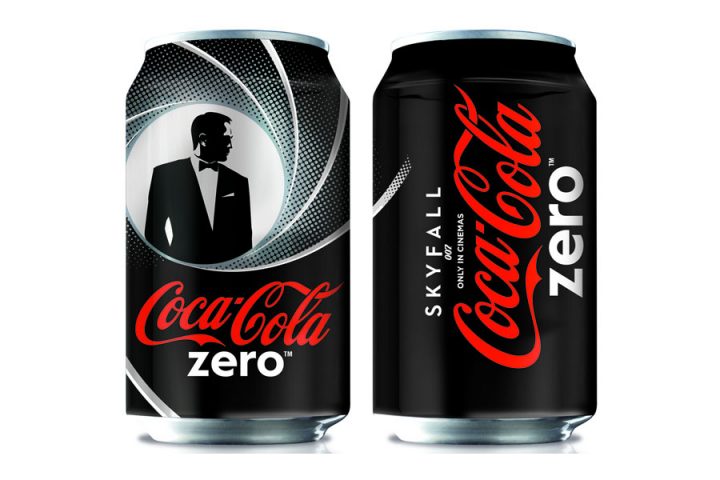 Canettes Coca-Cola Zero x James Bond Skyfall