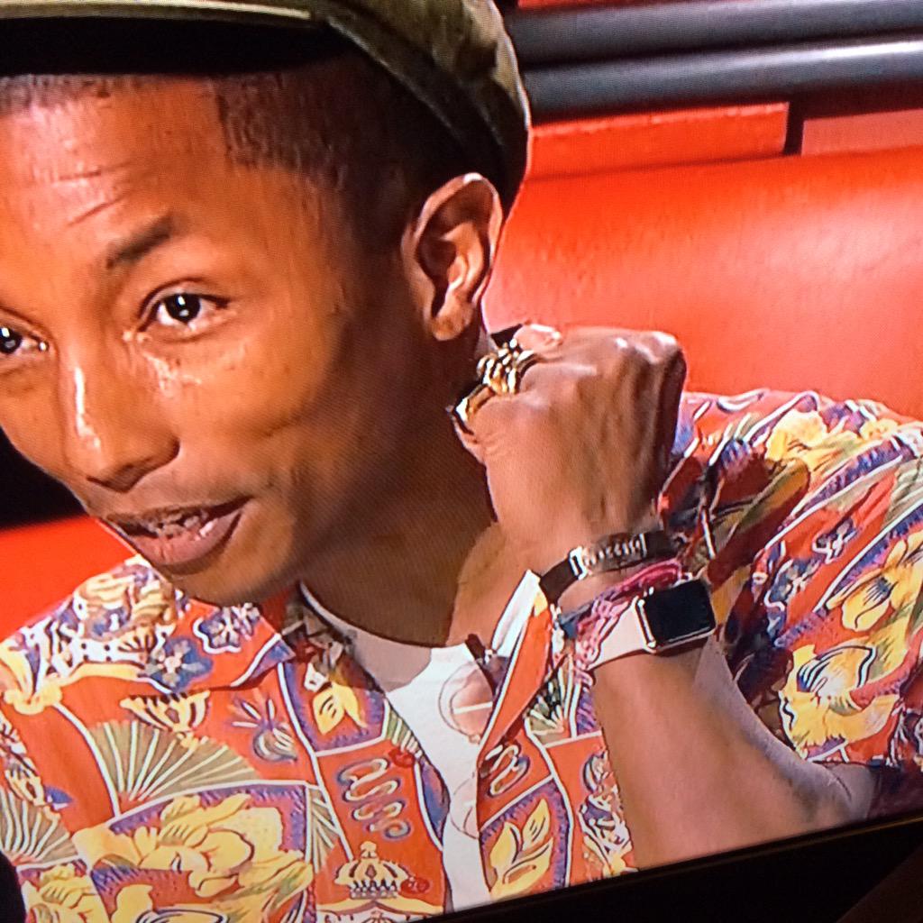 Apple Watch Gold on Pharrell Williams | NBC The