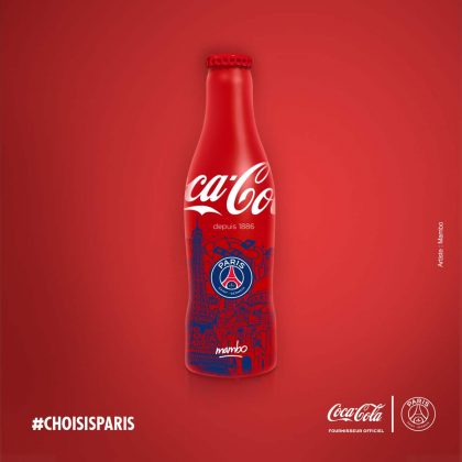 Coca-Cola x PSG - Bouteille Rouge