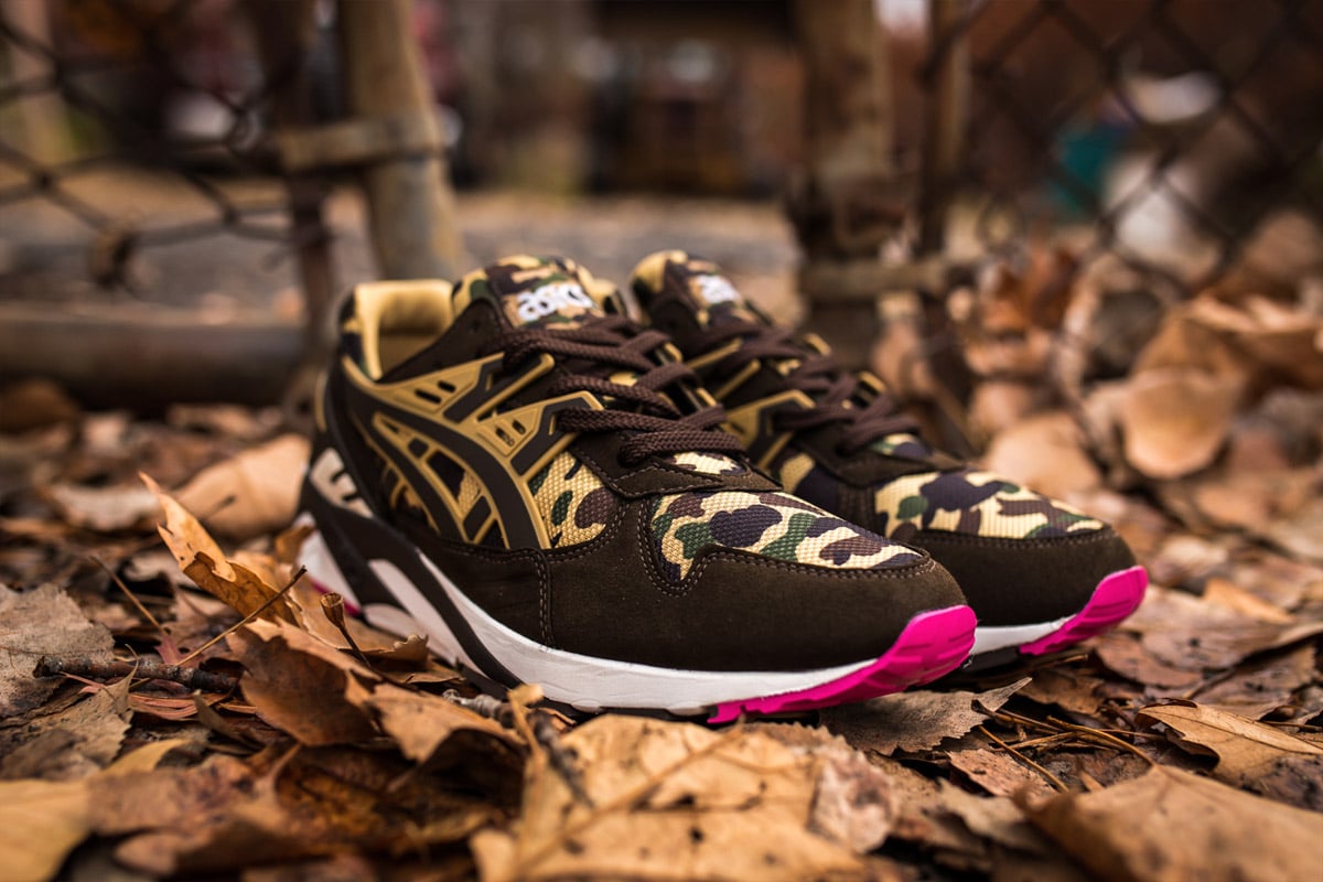 BAPE x ASICS Gel-Kayano Trainer + Gel-Lyte V 'Camo' Pack | Lookbook |